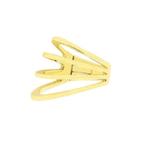 Geometric Ear Clip, Smooth Face Line Design, Folding Shrapnel Bone Hook