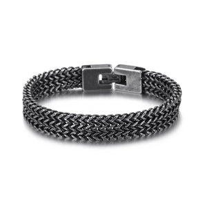Men's Stainless Steel Mesh Chain Bracelet Rotre Wristband Jewelry