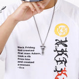 Bodybuilding Muscle Man Barbell Dumbbell Pendant Necklace Gym Fitness Jewelry