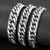 Fongten Polishing Chain Bracelet Retro Punk Jewelry