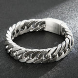 Fongten Polishing Chain Bracelet Retro Punk Jewelry