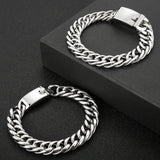 Fongten Polishing Chain Bracelet Retro Punk Jewelry