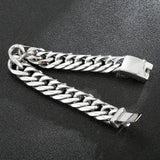 Fongten Polishing Chain Bracelet Retro Punk Jewelry