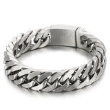Fongten Polishing Chain Bracelet Retro Punk Jewelry
