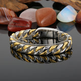 Fongten Multicolor Cuban Link Chain Bracelet for Men