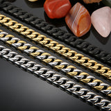 Fongten Multicolor Cuban Link Chain Bracelet for Men