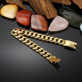 Fongten Multicolor Cuban Link Chain Bracelet for Men