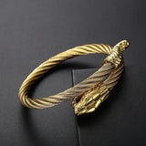 Punk Animal Snake Men's Chain Bracelet Stainless Steel Gothic Bangle