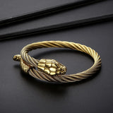 Punk Animal Snake Men's Chain Bracelet Stainless Steel Gothic Bangle