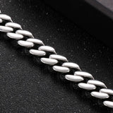 Punk Crub Bracelets Stainless Steel Vintage Cuban Link Chain Men's Bracelet