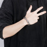Punk Wolf Head Mesh Link Chain Men's Bracelet
