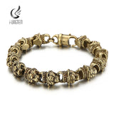 Fongten Tiger Bracelet Men Stainless Steel Charm Bangle Male Jewelry
