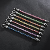 Skull Head Charm Box Chain Bracelet Punk Lovers' Jewelry