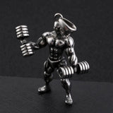Fongten Sport Fitness Men Pendant Necklace Stainless Steel