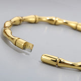 Stainless Steel Bamboo Cuff Bracelet Bangle