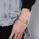 Stainless Steel Bamboo Cuff Bracelet Bangle