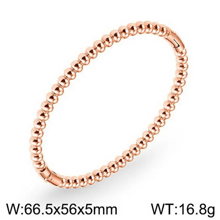 Stainless Steel Bamboo Cuff Bracelet Bangle
