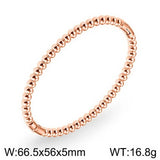 Stainless Steel Bamboo Cuff Bracelet Bangle