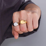 Fongten Couple Rings - Solid Silver Unisex Hand Rings