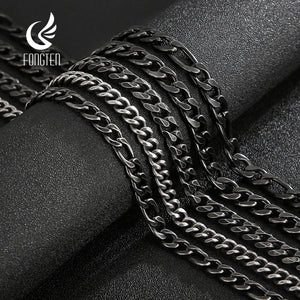 Fongten Wide Cuban Chain Hip Hop Men Necklace