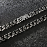 Fongten Wide Cuban Chain Hip Hop Men Necklace
