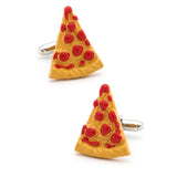 Pizza Cufflinks For Men Copper Yellow Cuff Links Wholesale