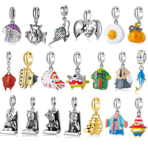 Sterling Silver Animal Beads Pendant for Jewelry Making
