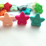 Silicone Teething Stars Bead for DIY Necklaces Baby Sunflower Pendant