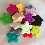 Silicone Teething Stars Bead for DIY Necklaces Baby Sunflower Pendant