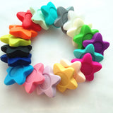 Silicone Teething Stars Bead for DIY Necklaces Baby Sunflower Pendant