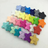 Silicone Teething Stars Bead for DIY Necklaces Baby Sunflower Pendant