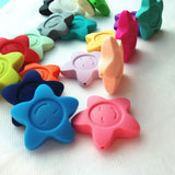 Silicone Teething Stars Bead for DIY Necklaces Baby Sunflower Pendant