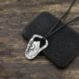 Foot Climbing Mountain Pendant Necklace Minimalism Faith Jewelry