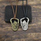 Foot Climbing Mountain Pendant Necklace Minimalism Faith Jewelry