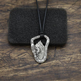 Foot Climbing Mountain Pendant Necklace Minimalism Faith Jewelry