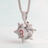 Football 8 Pendant Men's Hip Hop Jewelry