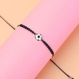 Football Charm Bracelet Bangle Team Flags Hand Band Bracelet
