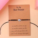 Football Charm Bracelet Bangle Team Flags Hand Band Bracelet