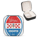Croatia Football Distressed Jewelry Storage Box