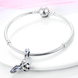 Football Soccer Boots Charms Bracelet DIY Fine Jewelry Gift Women