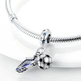 Football Soccer Boots Charms Bracelet DIY Fine Jewelry Gift Women