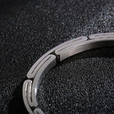 Men's Stainless Steel Three-color Bracelet Bangle