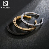 Men's Stainless Steel Three-color Bracelet Bangle
