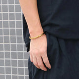 Men's Stainless Steel Three-color Bracelet Bangle