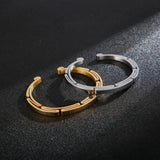 Men's Stainless Steel Three-color Bracelet Bangle