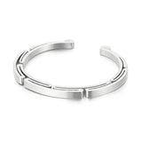 Men's Stainless Steel Three-color Bracelet Bangle