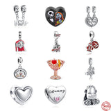 925 Silver Skull Holiday Juice Movie Bead Charm Bracelet