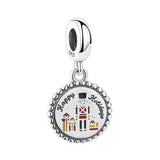 925 Silver Skull Holiday Juice Movie Bead Charm Bracelet