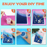 Silicone Notebook Cover Resin Molds Set with Book Rings