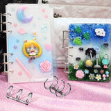 Silicone Notebook Cover Resin Molds Set with Book Rings